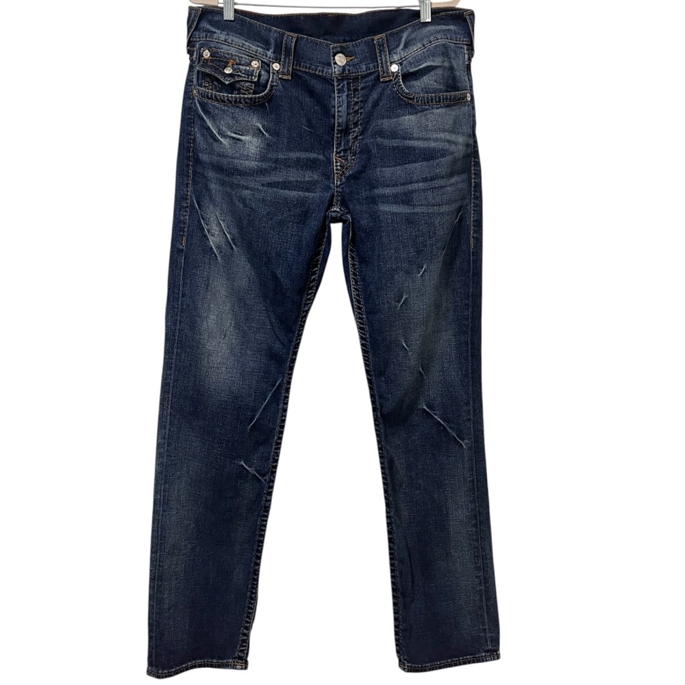 True Religion Slim Big T Jeans 36 Midnight Blue